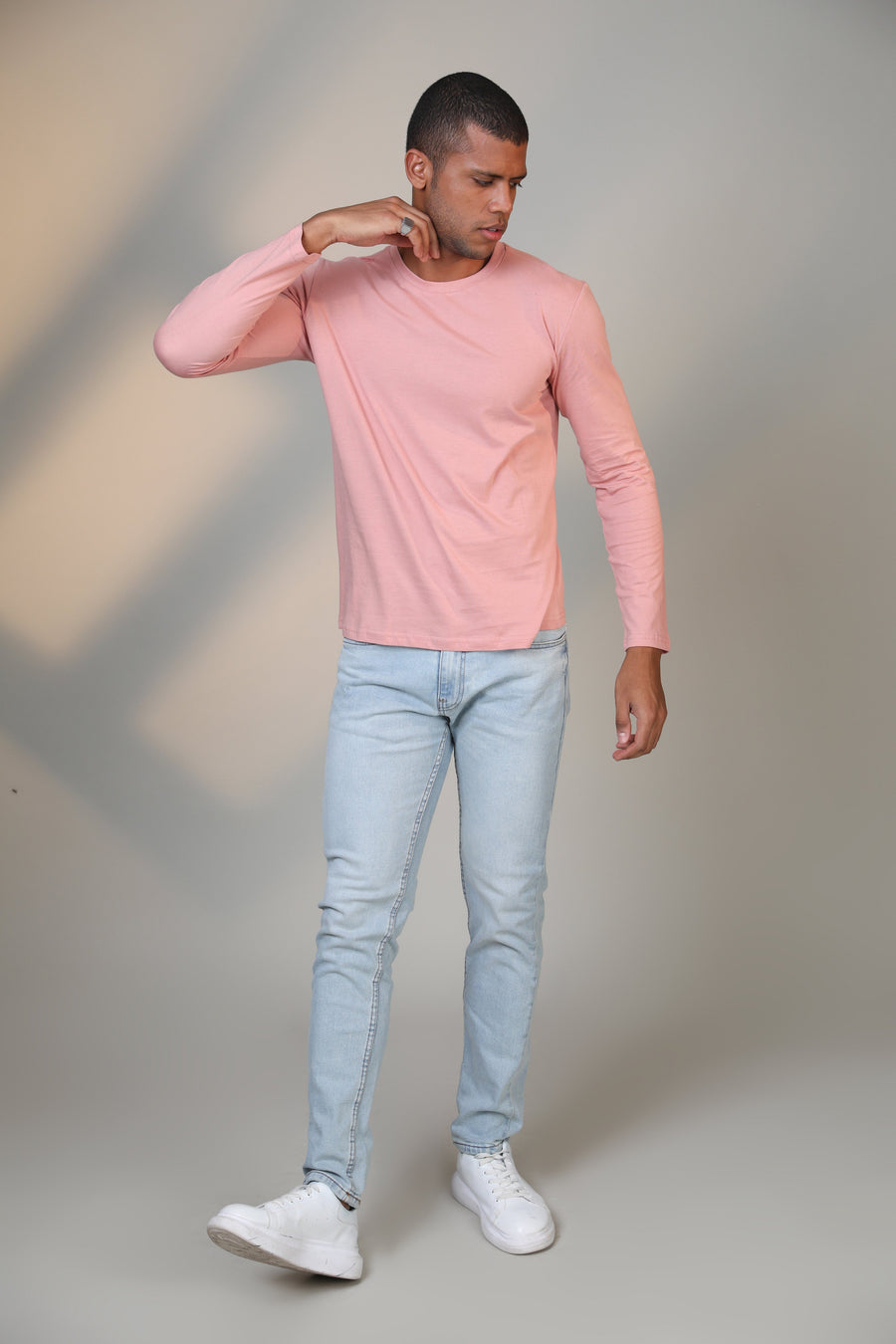 Pastel Pink - Full sleeve t-shirt - Botnia