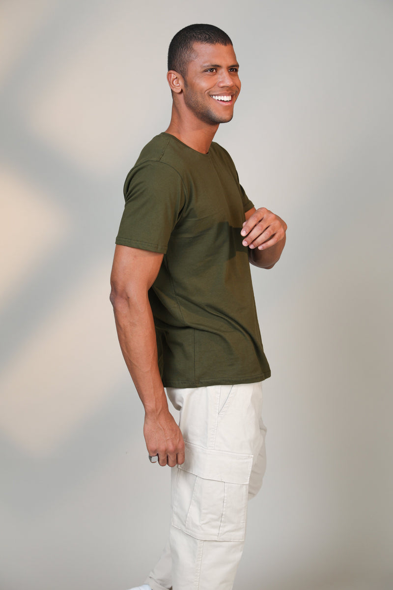 Olive - Short sleeve t-shirt - Botnia