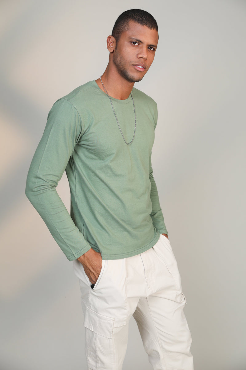 Pastel Green- Full sleeve t-shirt - Botnia