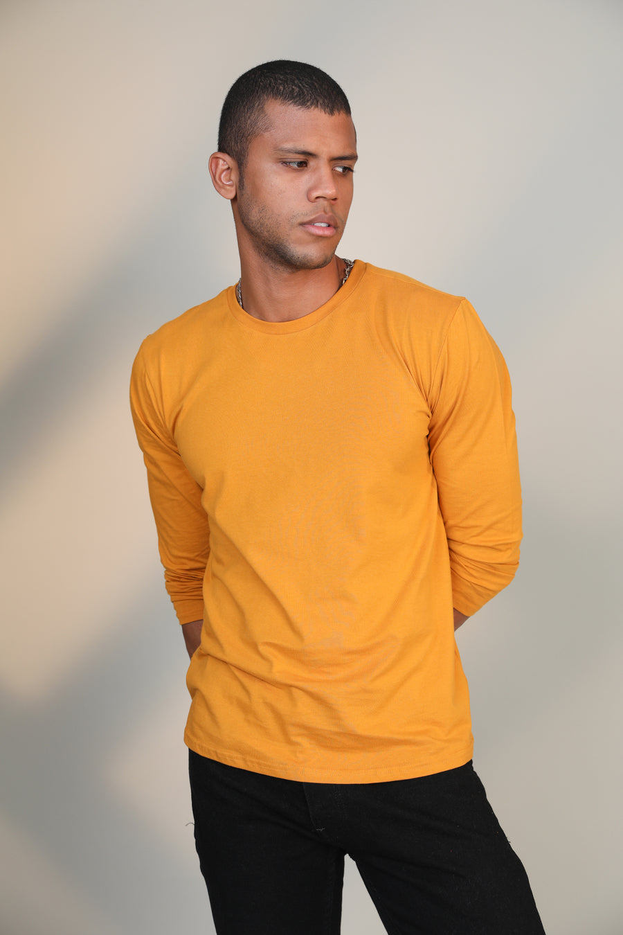 Mustard- Full sleeve t-shirt - Botnia