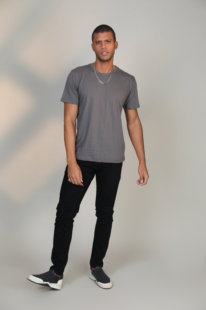 Melange Grey - Short sleeve t-shirt - Botnia
