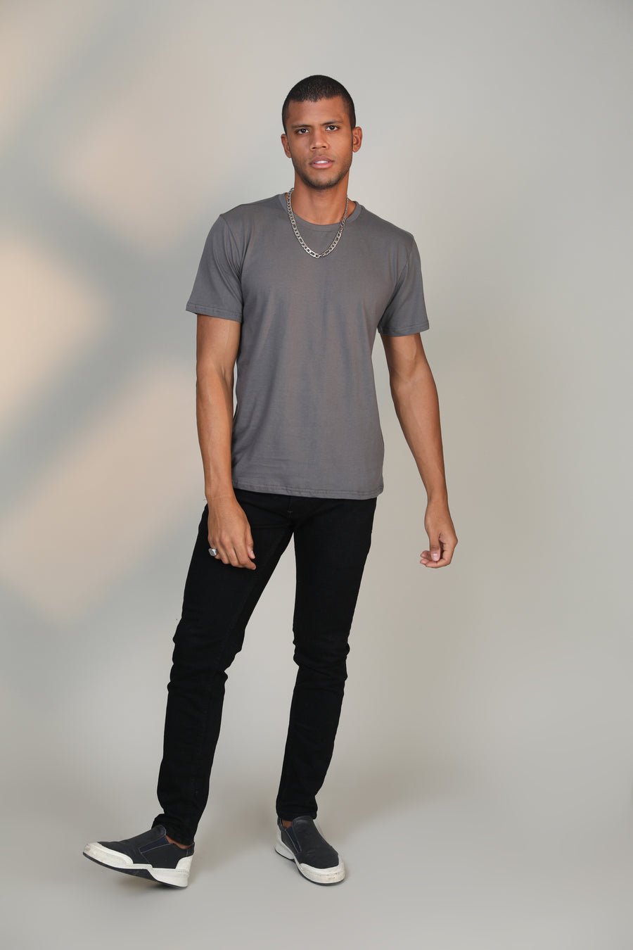 Melange Grey - Short sleeve t-shirt - Botnia