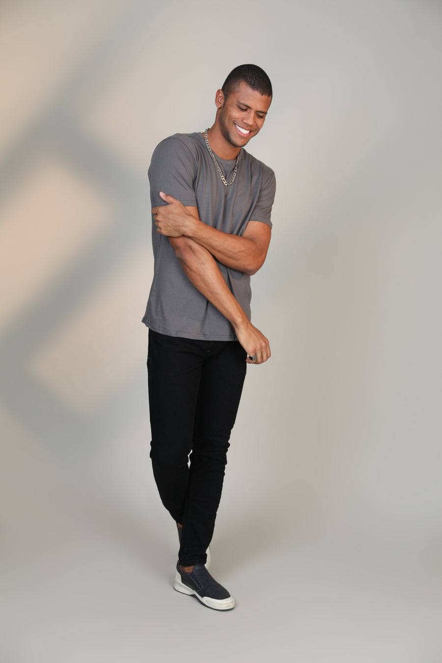 Melange Grey - Short sleeve t-shirt - Botnia