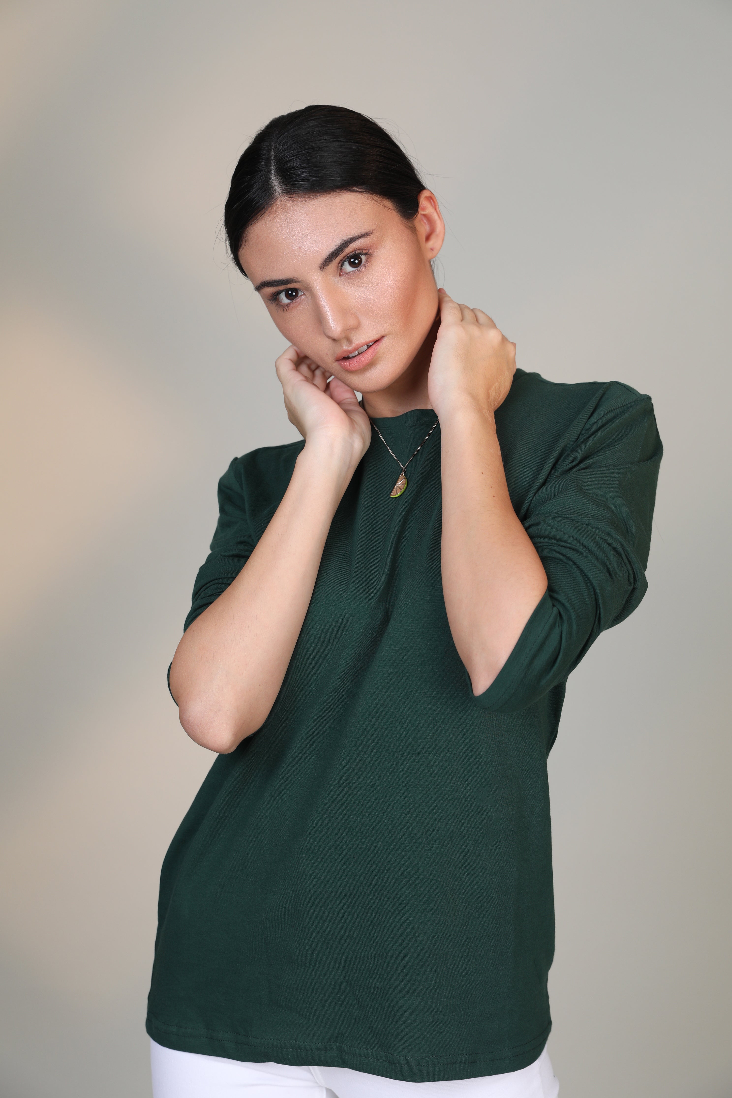 Emerald Green -Women Full sleeve t-shirt