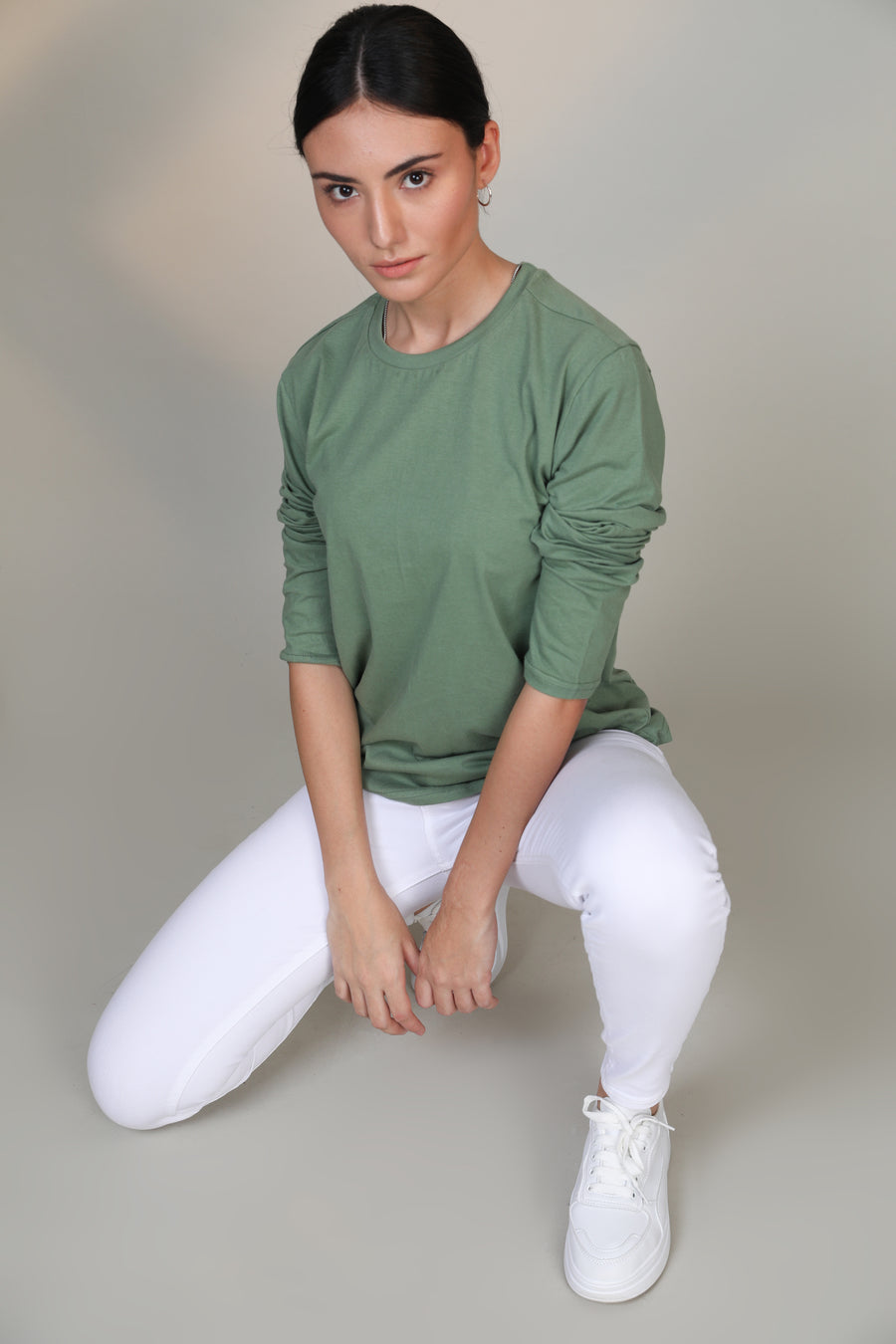 Pastel Green -Women Full sleeve t-shirt - Botnia