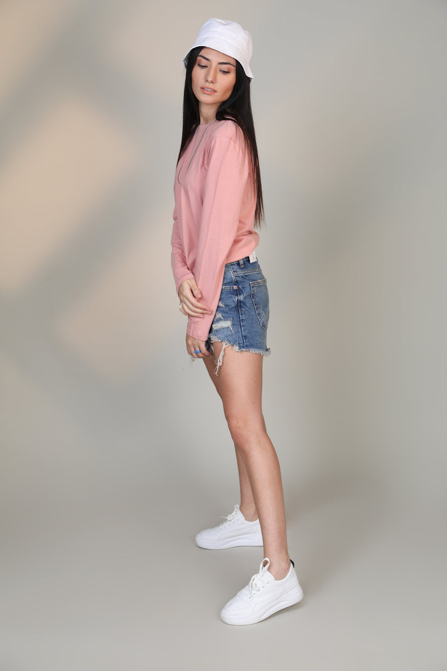 Pastel Pink -Women Full sleeve t-shirt - Botnia