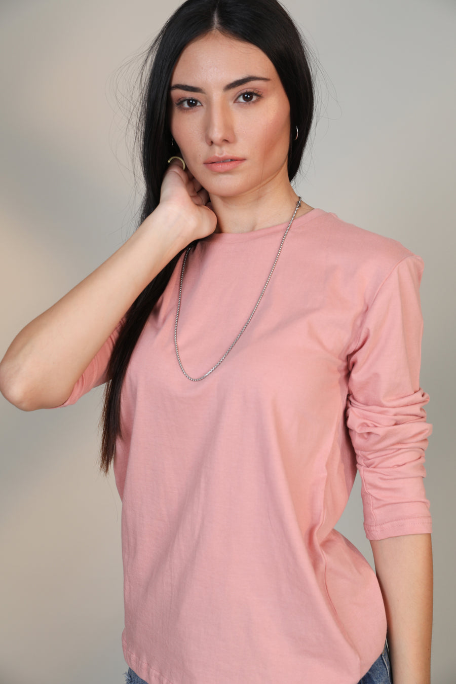 Pastel Pink -Women Full sleeve t-shirt - Botnia