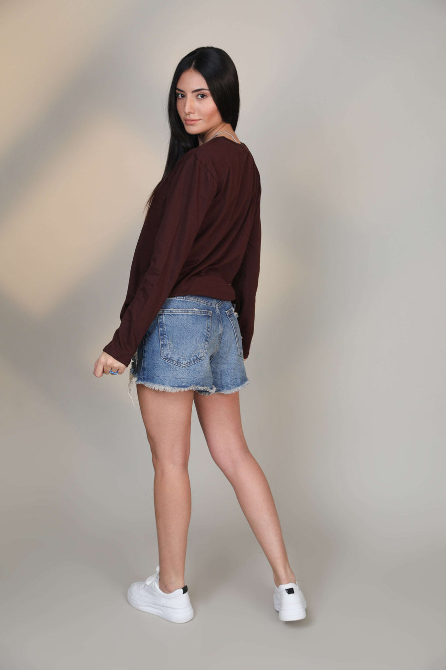 Brown -Women Full sleeve t-shirt - Botnia