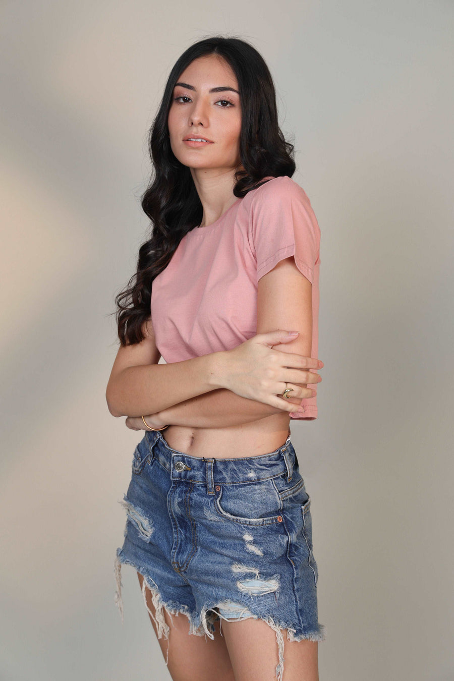 Crop Top- Pastel Pink - Botnia