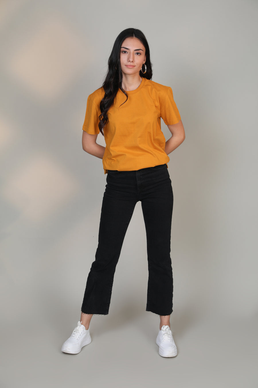 Mustard-Women Short sleeve t-shirt - Botnia