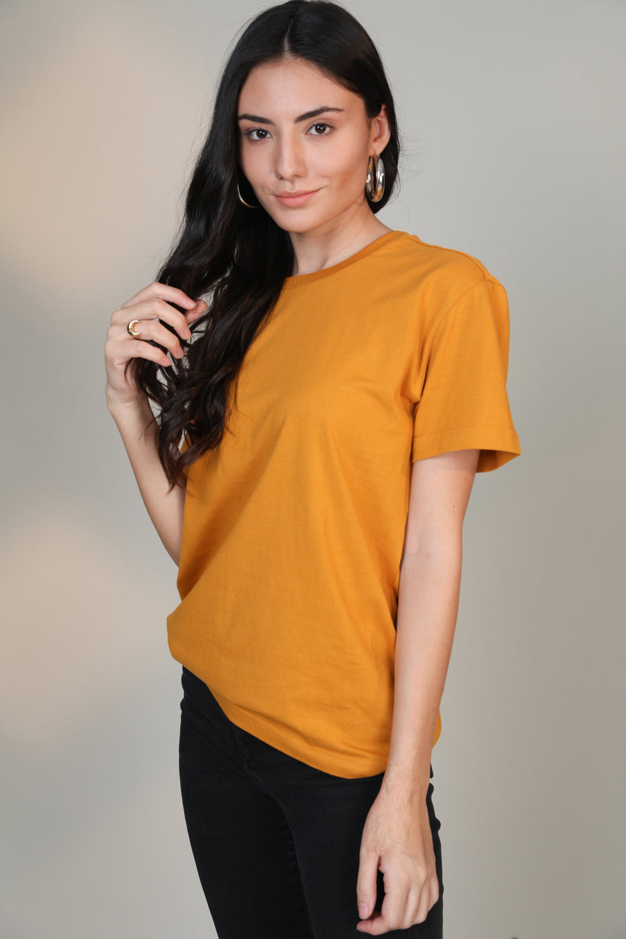 Mustard-Women Short sleeve t-shirt - Botnia
