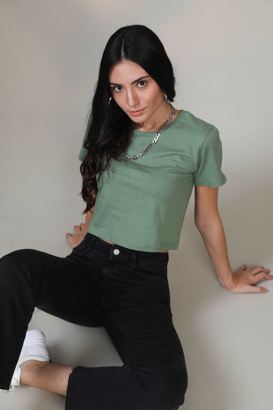 Crop Top- Pastel Green - Botnia