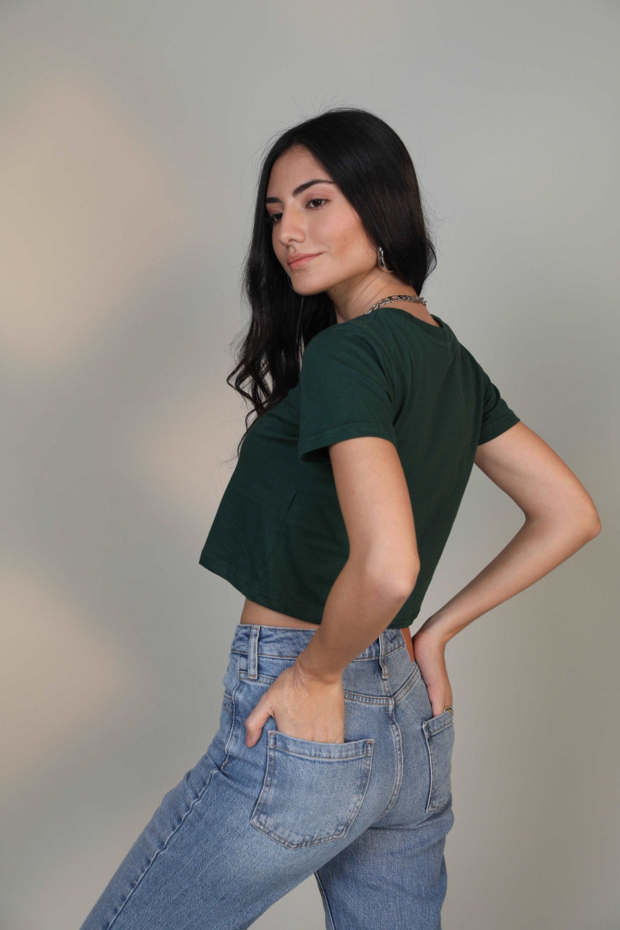 Crop Top- Emerald Green - Botnia