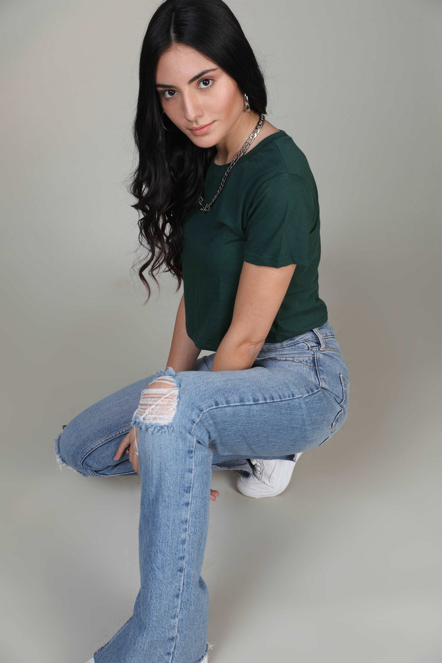 Crop Top- Emerald Green - Botnia