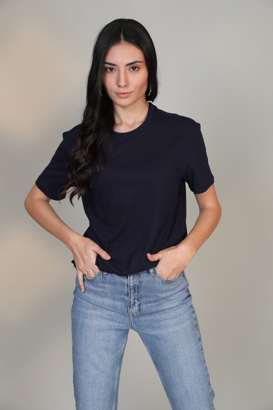 Navy -Women Short sleeve t-shirt - Botnia