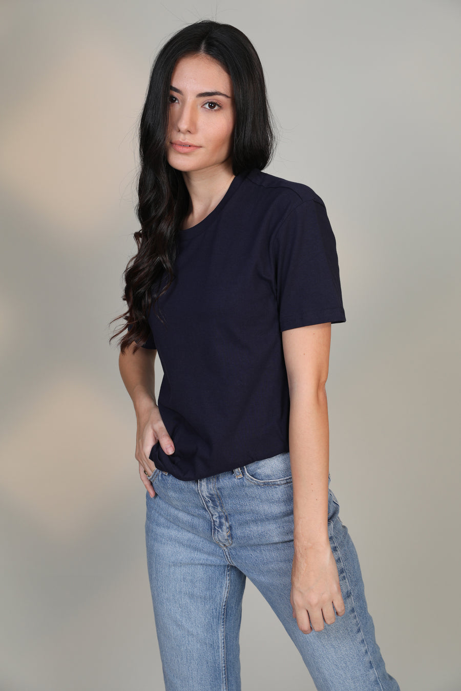 Navy -Women Short sleeve t-shirt - Botnia