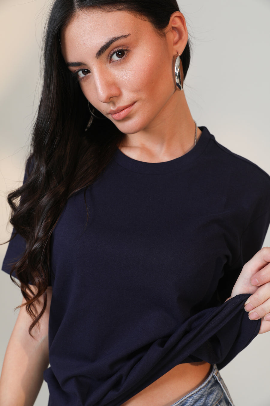 Navy -Women Short sleeve t-shirt - Botnia