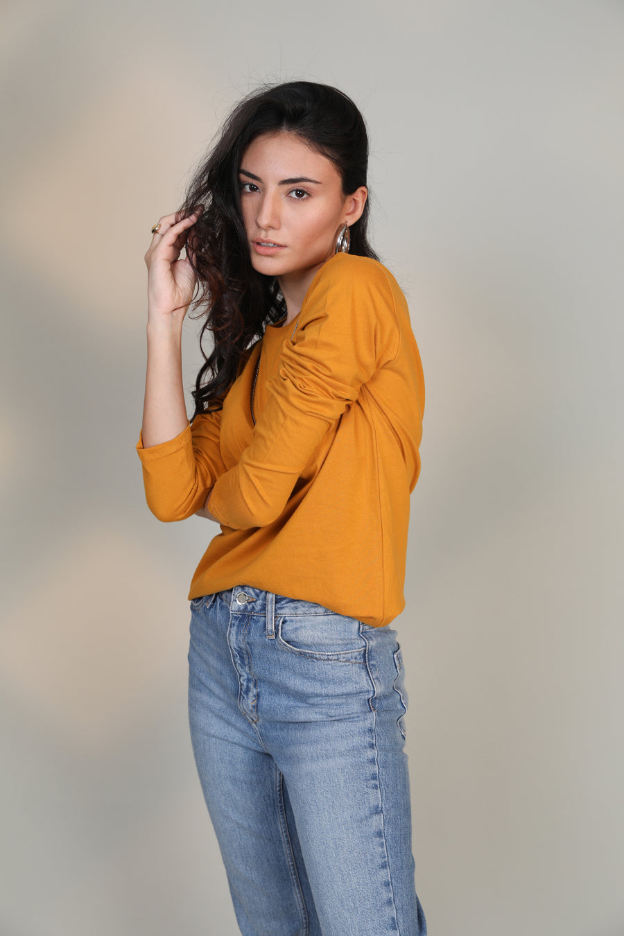 Mustard -Women Full sleeve t-shirt - Botnia