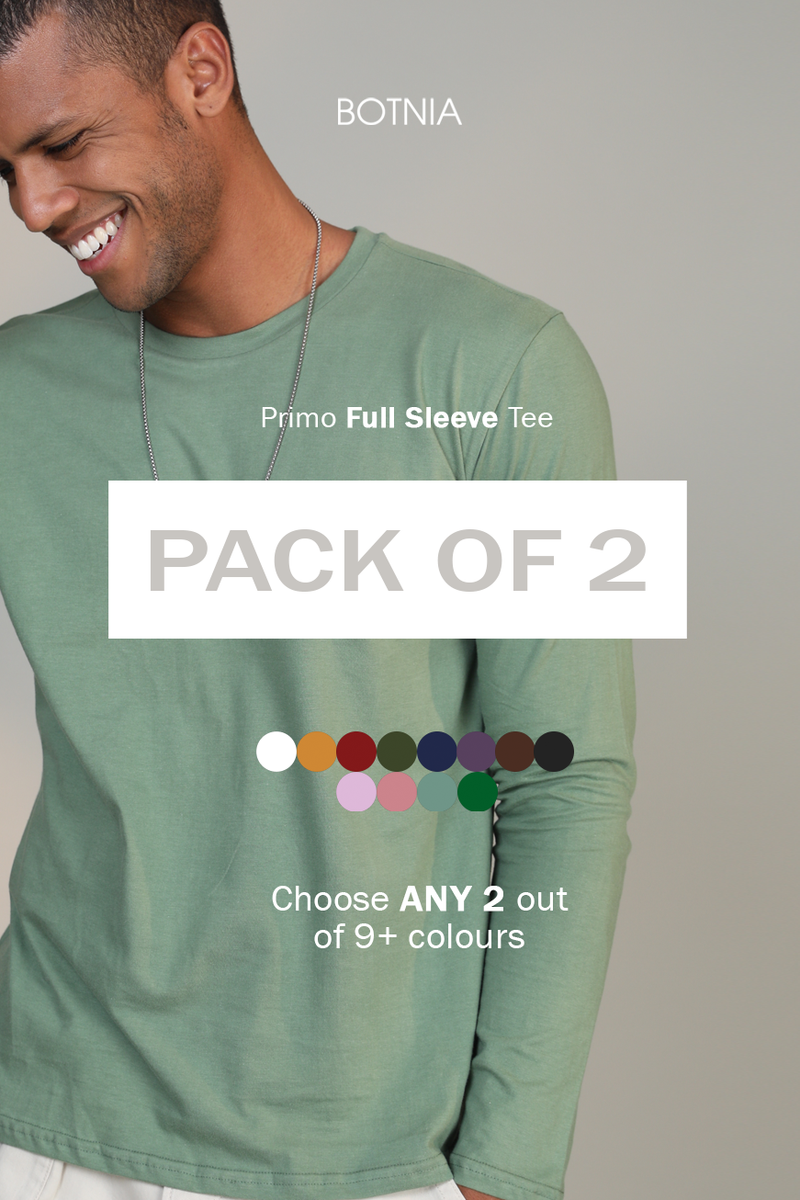 Pack of 2 Full Sleeve T-shirt - Botnia