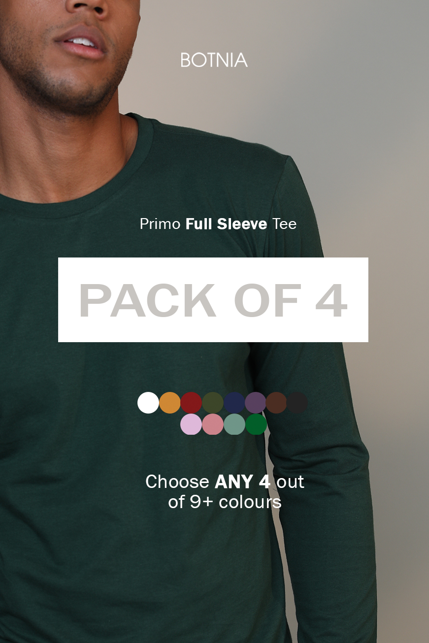 Pack of 4 Full Sleeve T-shirts - Botnia