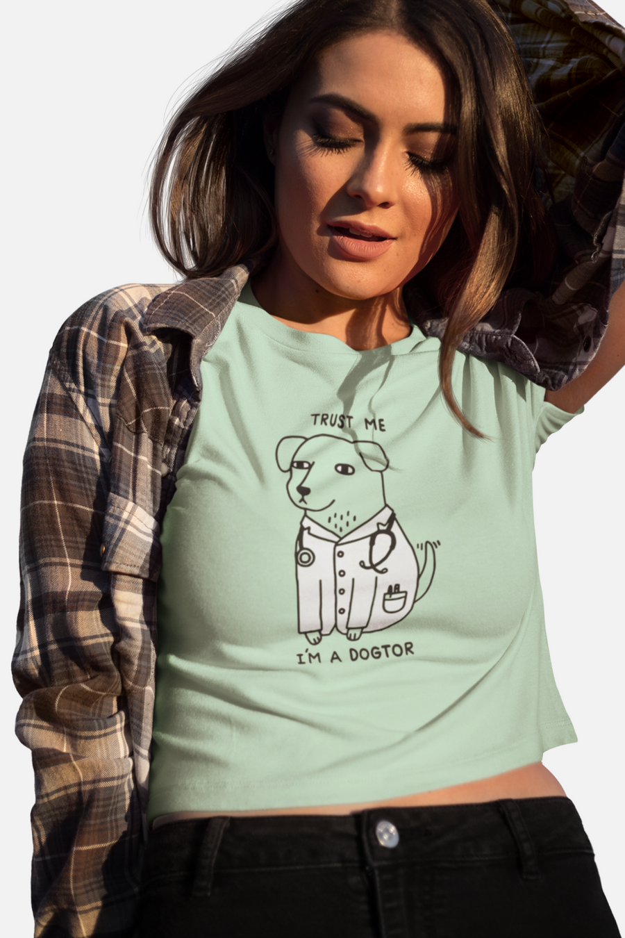 I'm a dogtor -Crop Top - Botnia