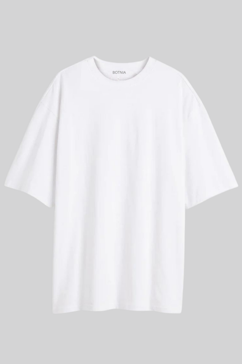 Shop White Plain White Oversized T Shirt Online Botnia