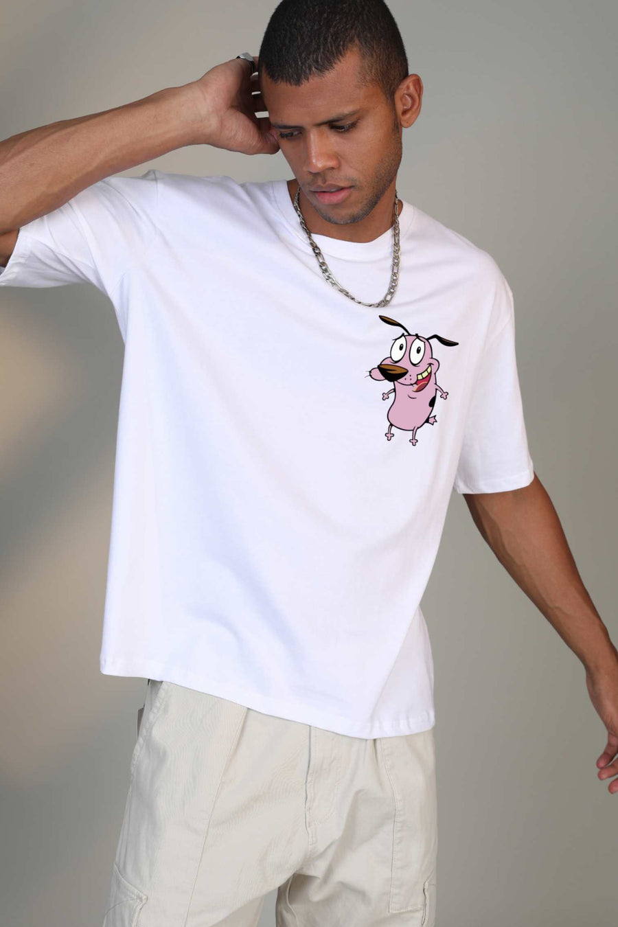 Courage the Cowardly - Oversized t-shirt