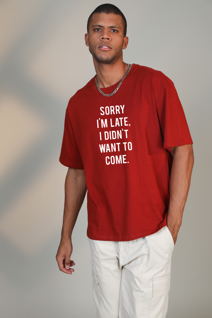 Sorry I'M late - Oversized t-shirt