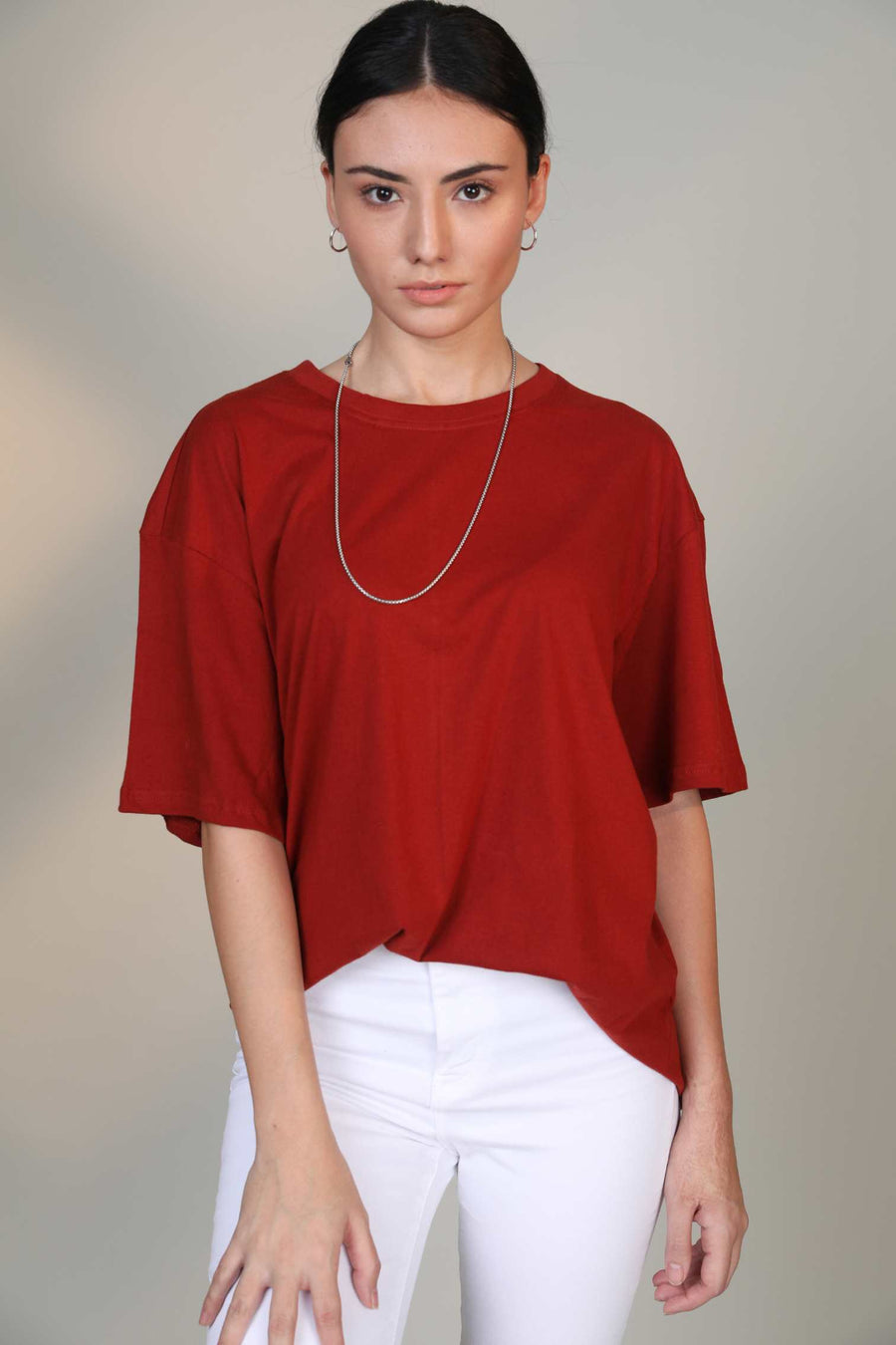 Crimson- Oversized t-shirt