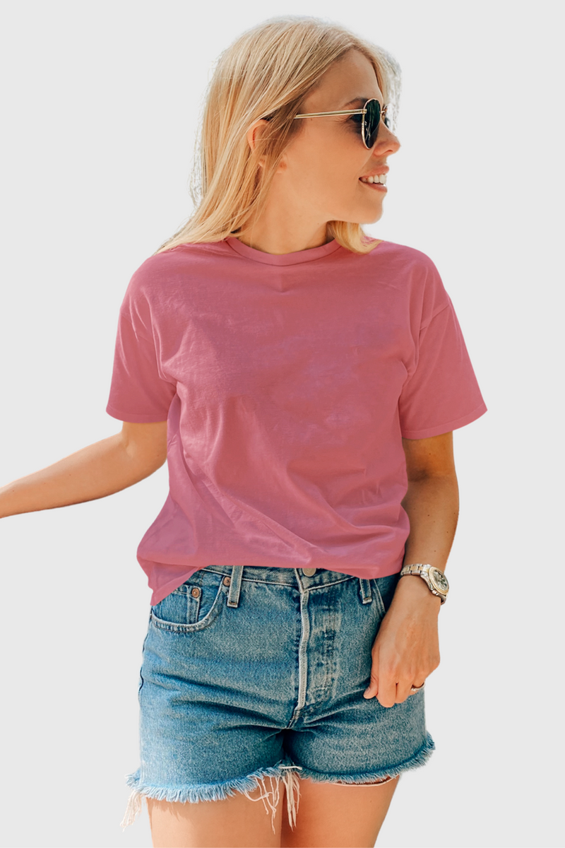 Baby Pink -Women Short sleeve t-shirt