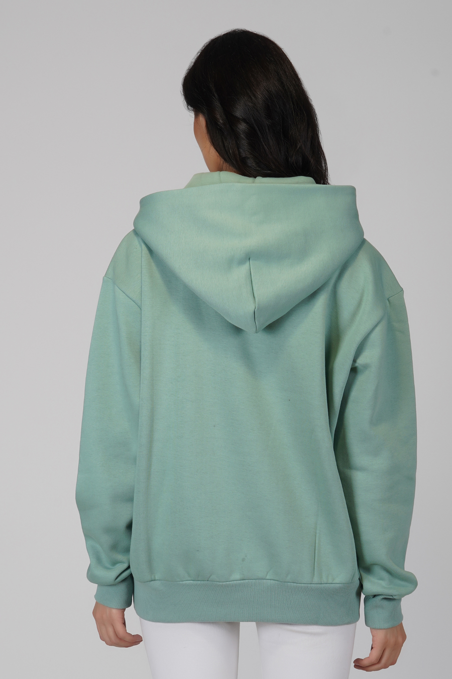 Oversized Hoodie- Granite Green