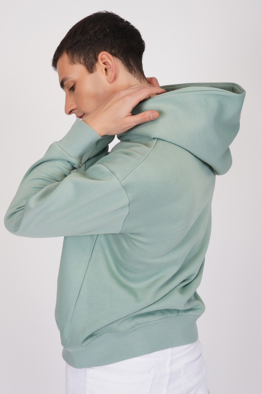 Oversized Hoodie- Granite Green