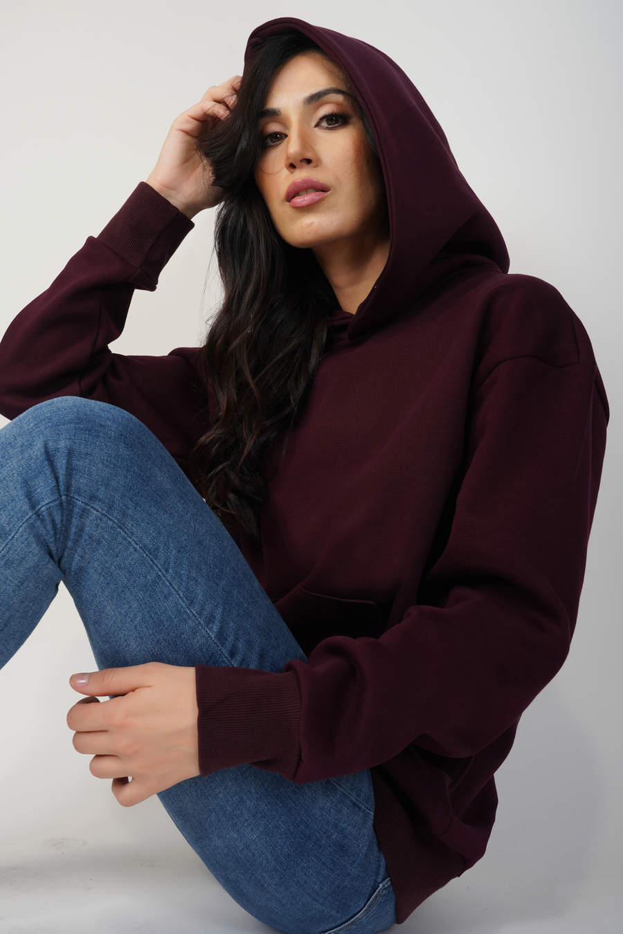 Oversized Hoodie- Wild Berry