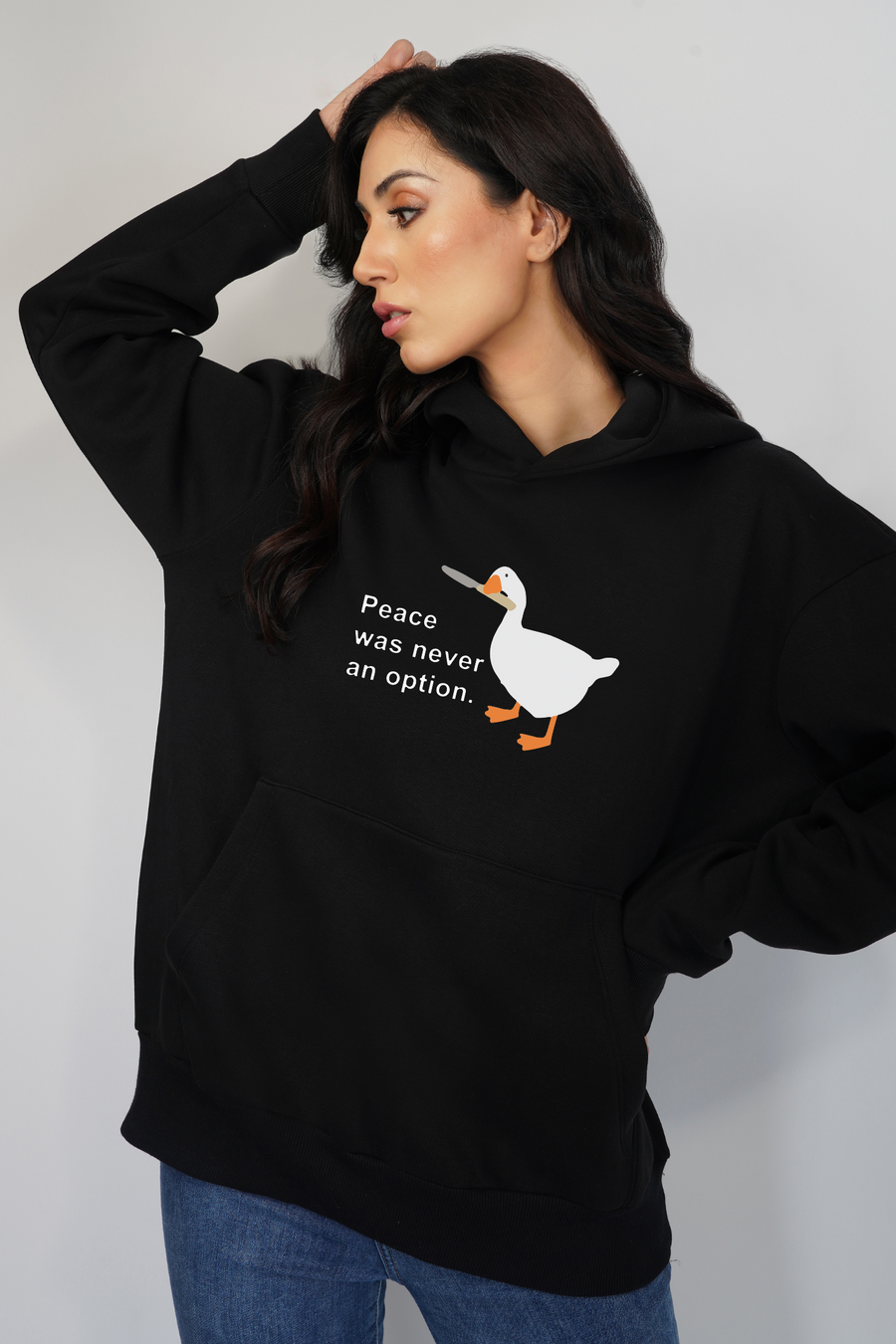 Peace was never an option- Oversized Hoodie