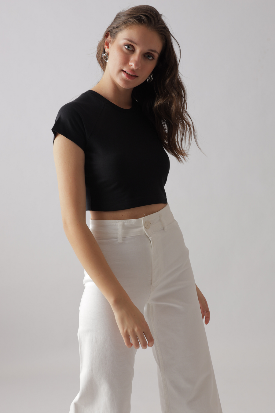 Black -Baby tee