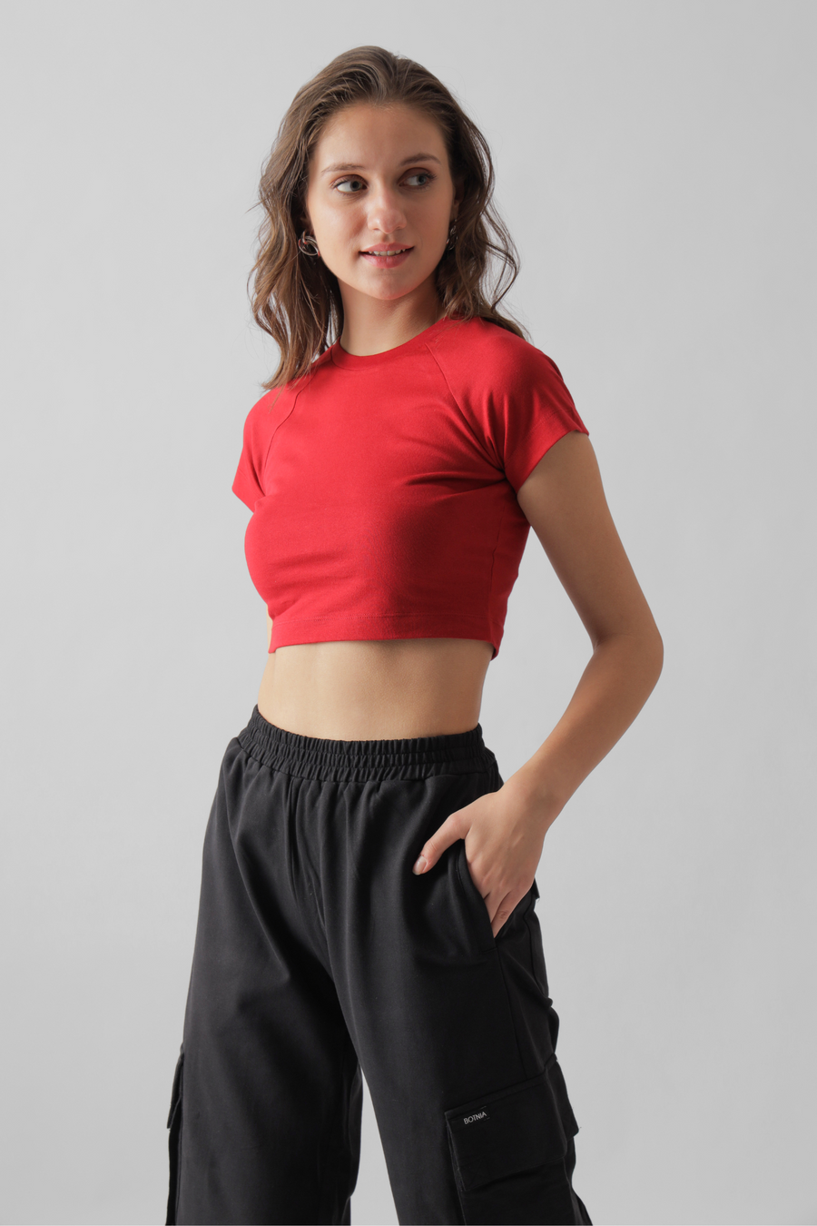 Crimson -Baby tee